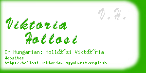 viktoria hollosi business card